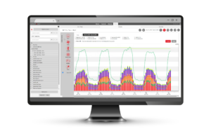 Computer mockup showing HVAC Setpoint Monitoring